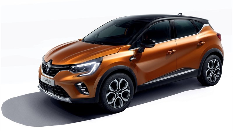 Renault CAPTUR - Vue 3D 3/4 avant du véhicule