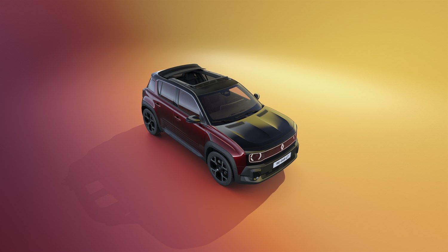 rouge carmin - Renault 4 E-Tech 100% électrique