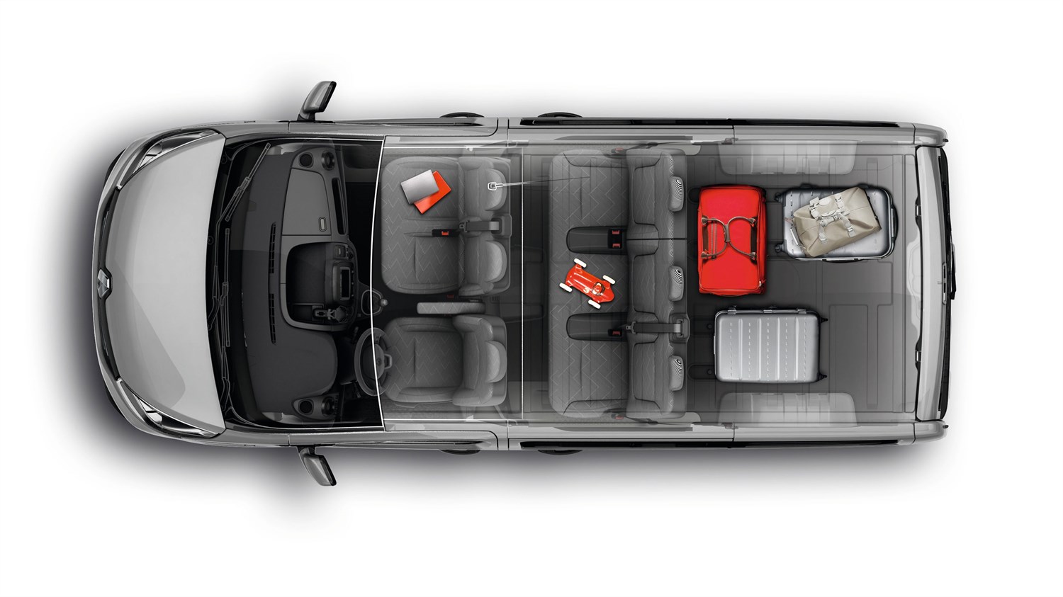 Renault TRAFIC Combi Passenger - Vue du dessus